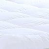 17" Square Quilted Accent Queen Piping Mattress Pad With Fitted Cover - Image 4