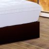 17" Square Quilted Accent Queen Piping Mattress Pad With Fitted Cover - Image 5