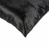 18" x 18" x 5" Black Cowhide  Pillow - Image 2