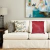 18" x 18" x 5" Firecracker Cowhide  Pillow - Image 3
