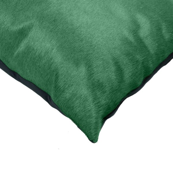 18" x 18" x 5" Verde Cowhide  Pillow - Image 2
