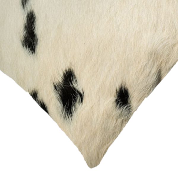 18" x 18" x 5" White And Black Cowhide  Pillow - Image 2