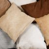 18" x 18" x 5" Gray Cowhide  Pillow - Image 2