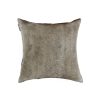 18" x 18" x 5" Gray Cowhide  Pillow - Image 3