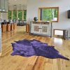 72" x 84" Purple Cowhide - Rug - Image 3