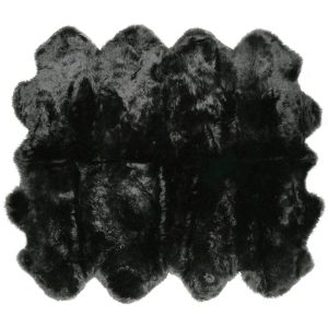 Black Animal Print Area Rug