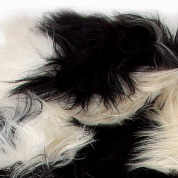 Spotted Black And White Animal Print Area Rug - Image 4