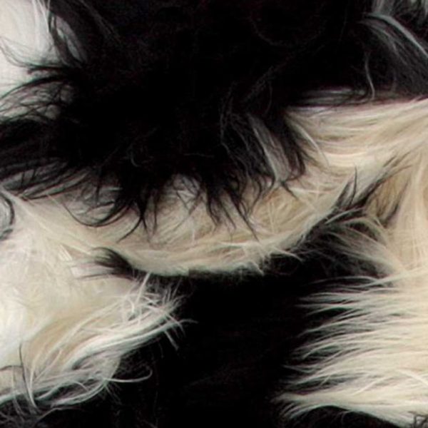 Spotted Black And White Animal Print Area Rug - Image 5