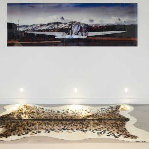 63" x 90" Leopard Faux Hide - Area Rug