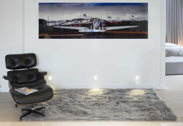 5' x 8' Gray Faux Sheepskin Area Rug - Image 4
