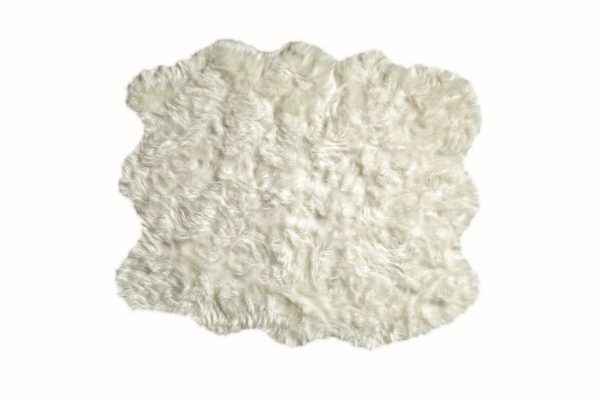 Off White Animal Print Area Rug - Image 4