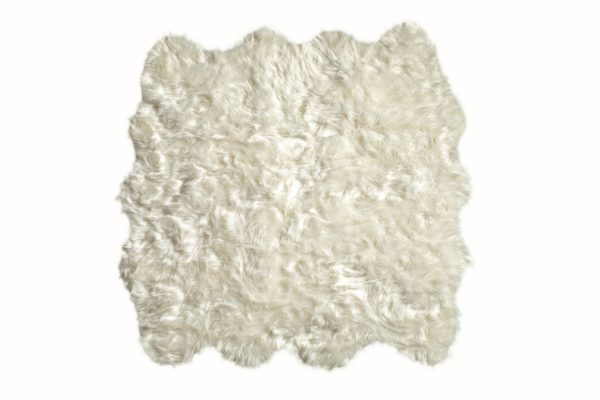 Off White Animal Print Area Rug - Image 2