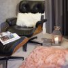 24" x 36" x 1.5" Dusty Rose Plush Faux Sheepskin Area Rug - Image 4