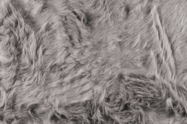2" x 6" Gray Sheepskin Double - Area Rug - Image 2