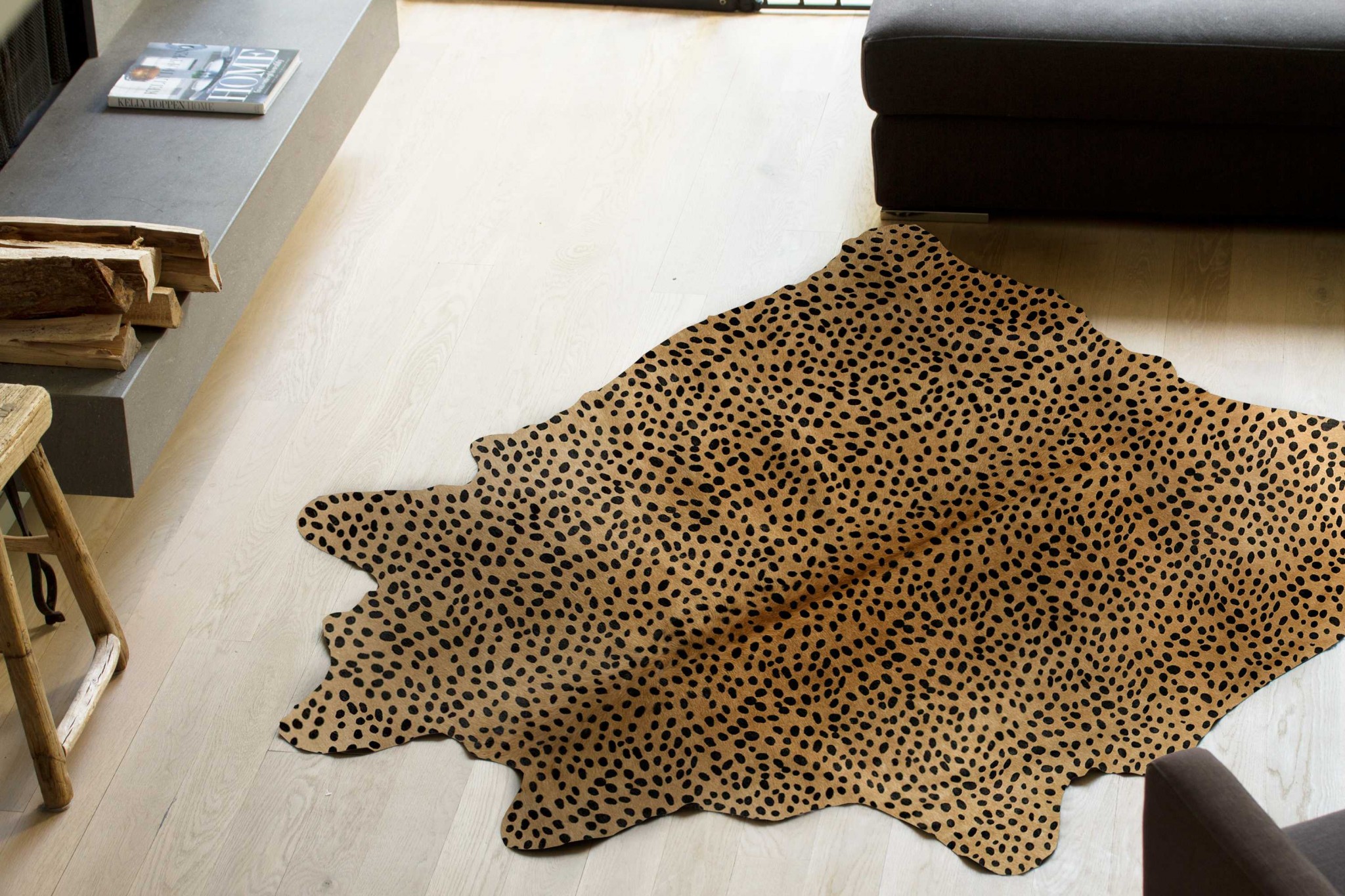 60" x 84" Cheetah Cowhide - Area Rug - Image 2