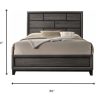 86" X 79" X 56" Weathered Gray Eastern King Bed - Image 4