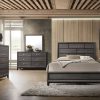 86" X 63" X 56" Queen Weathered Gray Paper Veneer Bed - Image 3