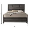 86" X 63" X 56" Queen Weathered Gray Paper Veneer Bed - Image 4