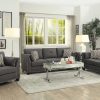 34" X 31" X 35" Light Charcoal Linen Chair - Image 2