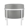 31" X 32" X 29" Gray Edgy Accent Chair