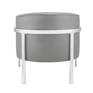 31" X 32" X 29" Gray Edgy Accent Chair
