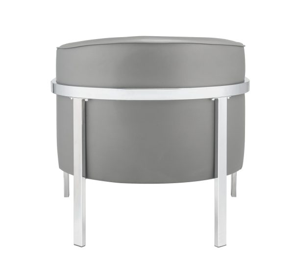 31" X 32" X 29" Gray Edgy Accent Chair
