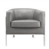 31" X 32" X 29" Gray Edgy Accent Chair - Image 2