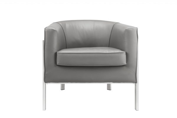 31" X 32" X 29" Gray Edgy Accent Chair - Image 2