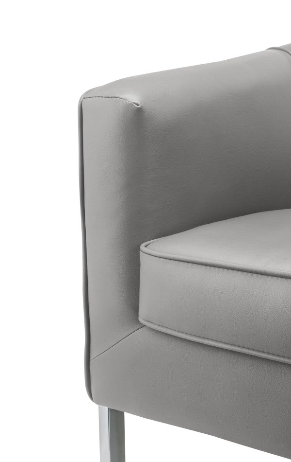 31" X 32" X 29" Gray Edgy Accent Chair - Image 5