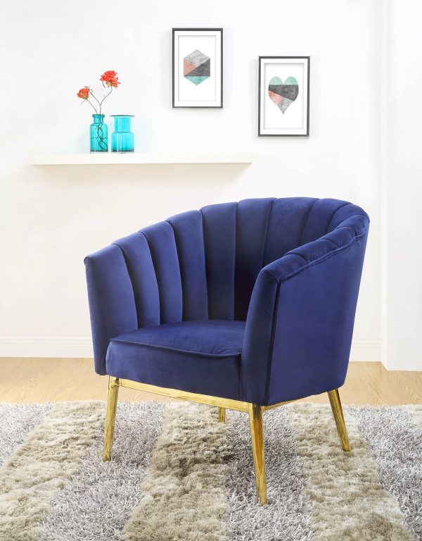 32" X 31" X 34" Blue Accent Chair - Image 3