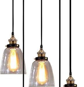 Lori 5-light Adjustable Cord Edison Lamp with Bulbs