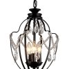 Kennedy 3-light Black-finish 11-inch Crystal Chandelier - Image 3
