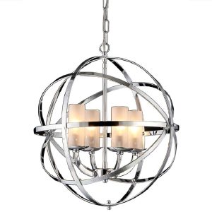 Qadira 4-light Chrome 18-inch Chandelier