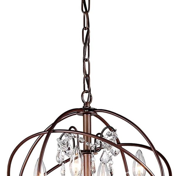 Edwards Antique Bronze 32-inch Chandelier - Image 4