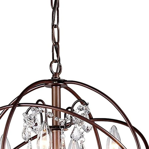 Edwards Antique Bronze 32-inch Chandelier - Image 5