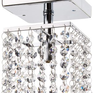Jhea 1-light Crystal 5-inch Chrome Chandelier