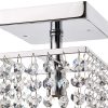 Jhea 1-light Crystal 5-inch Chrome Chandelier - Image 2