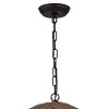 Twirlie 16.5-inch Hemp Rope Antique Bronze Metal Chandelier - Image 4