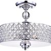 Dyesta Silver Chrome Crosshatch Round Lamp