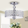 Dyesta Silver Chrome Crosshatch Round Lamp - Image 2