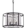 Antique Bronze 16-inch Round Pendant Chandelier
