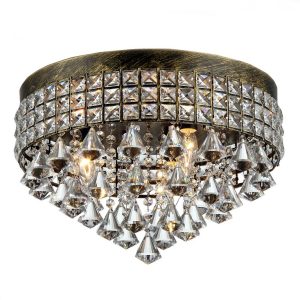 Melly 3-light Antique 16-inch Crystal Chandelier