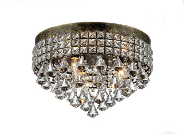 Melly 3-light Antique 16-inch Crystal Chandelier - Image 3