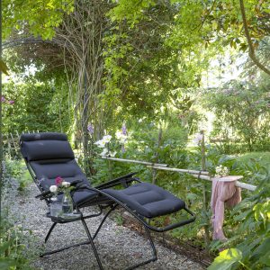 Zero Gravity Recliner - Black Frame - Acier Fabric