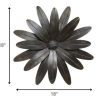 Gold Industrial Flower Metal Wall Decor - Image 3