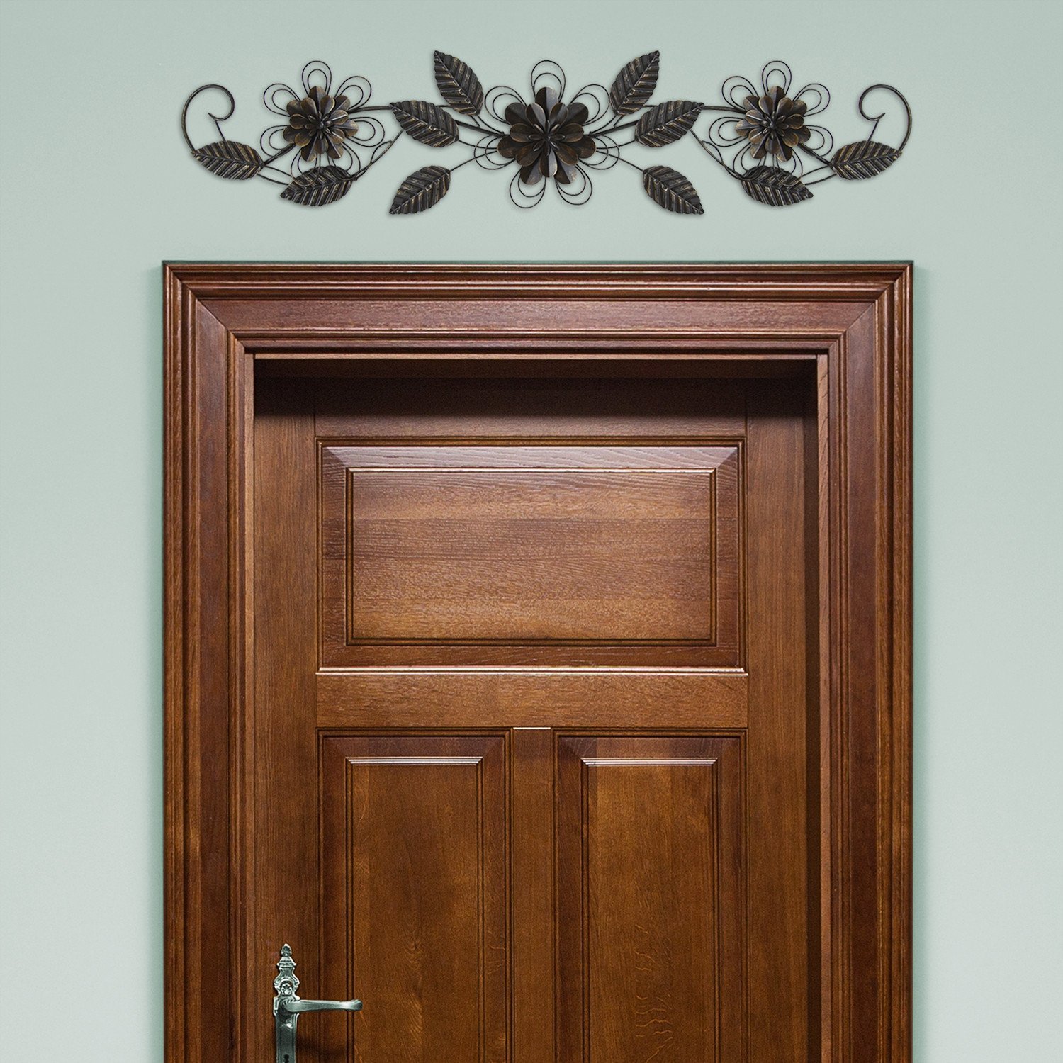 Black Enchanting Over The Door Metal Wall Decor - Image 2