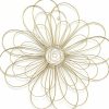 Shimmering Gold Metal Flower Wall Decor - Image 5