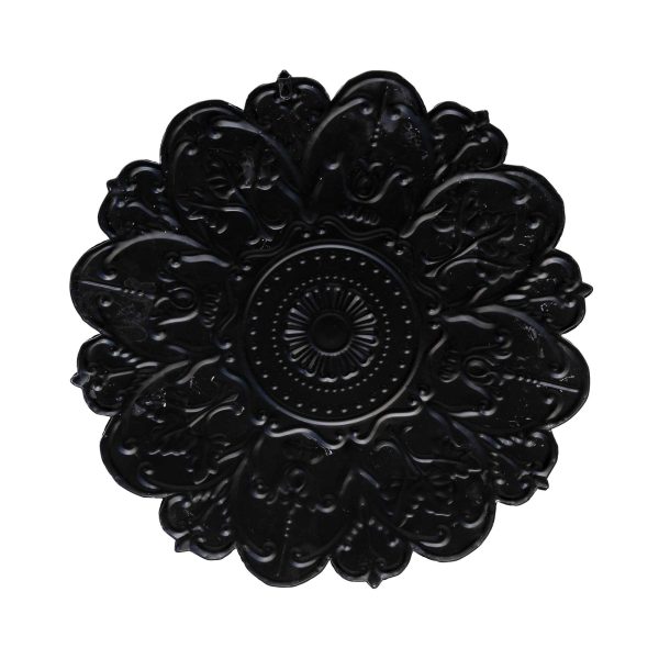 Distressed Floral Metal Medallion Wall Decor - Image 2