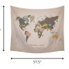 Adventure Awaits World Map Wall Hanging Tapestry - Image 2