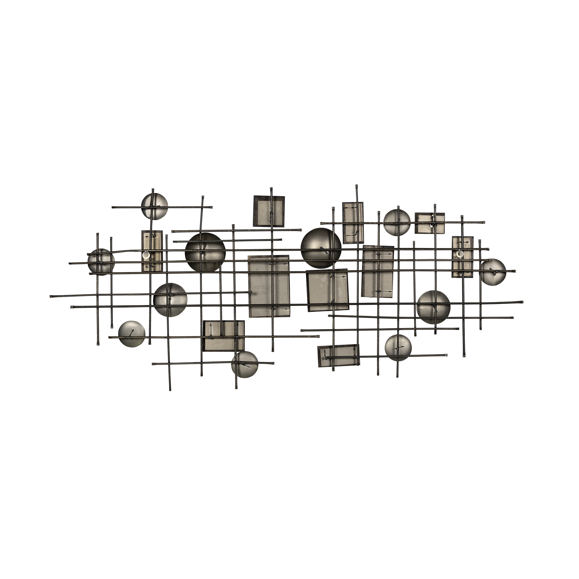 Distressed Industrial Metal and Wood Wall Decor - Image 3